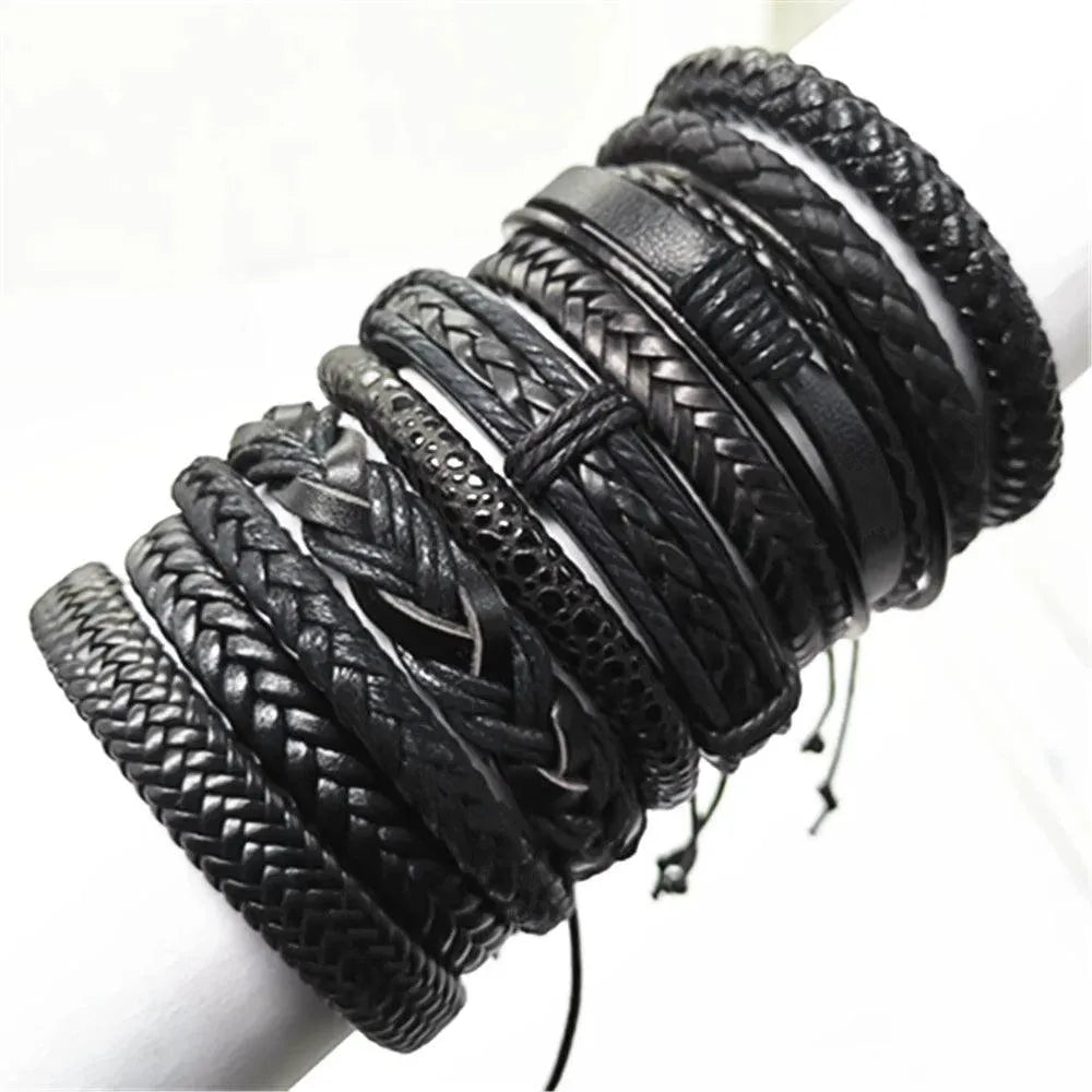 Artisan Crafted 10-Piece Woven Bracelet Collection - Pylnam