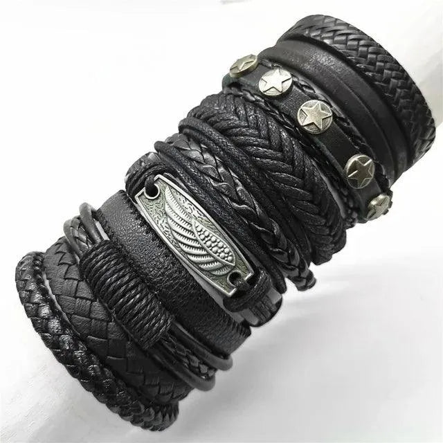 Artisan Crafted 10-Piece Woven Bracelet Collection - Pylnam