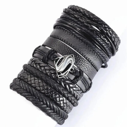 Artisan Crafted 10-Piece Woven Bracelet Collection - Pylnam