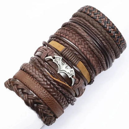 Artisan Crafted 10-Piece Woven Bracelet Collection - Pylnam