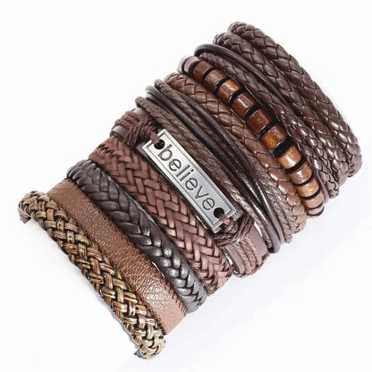 Artisan Crafted 10-Piece Woven Bracelet Collection - Pylnam