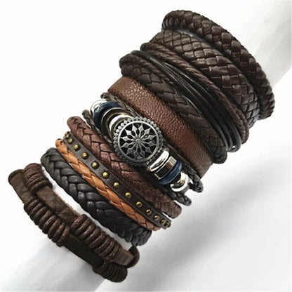 Artisan Crafted 10-Piece Woven Bracelet Collection - Pylnam