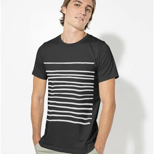 Black Lines Essential Tee - Pylnam