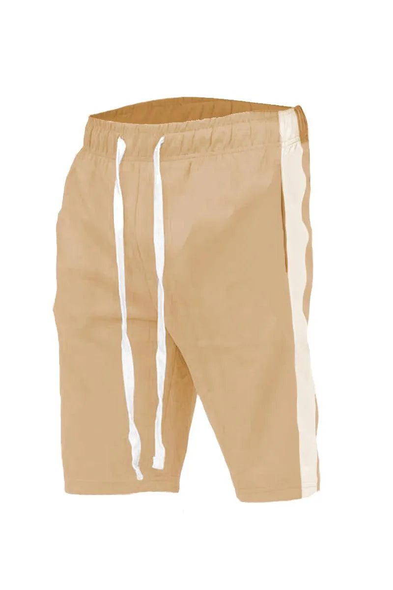 Bold Golden Stripe Adventure Shorts - Pylnam