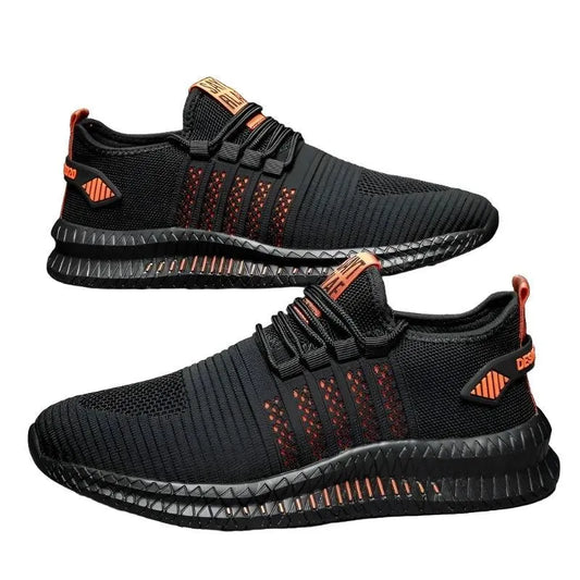 Breathable Lightweight Lace-Up Walking Shoes - Pylnam