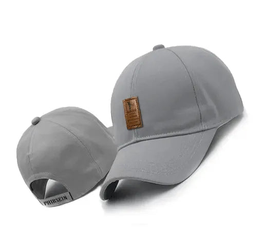 Chic Grey Cotton Fashion Cap - Pylnam