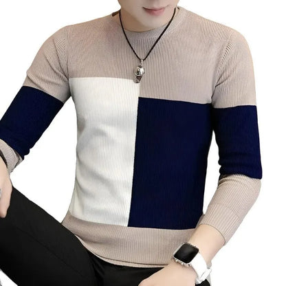 Chic Textured Knit Pullover Sweater - Pylnam