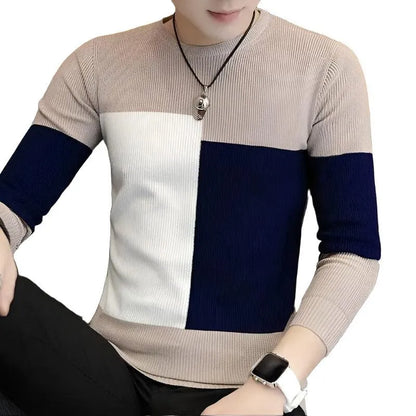 Chic Textured Knit Pullover Sweater - Pylnam