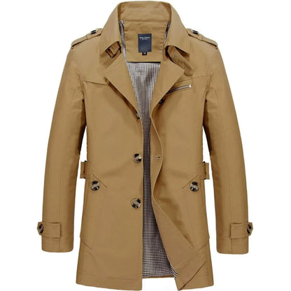 Classic Elegance Trench Coat - Pylnam