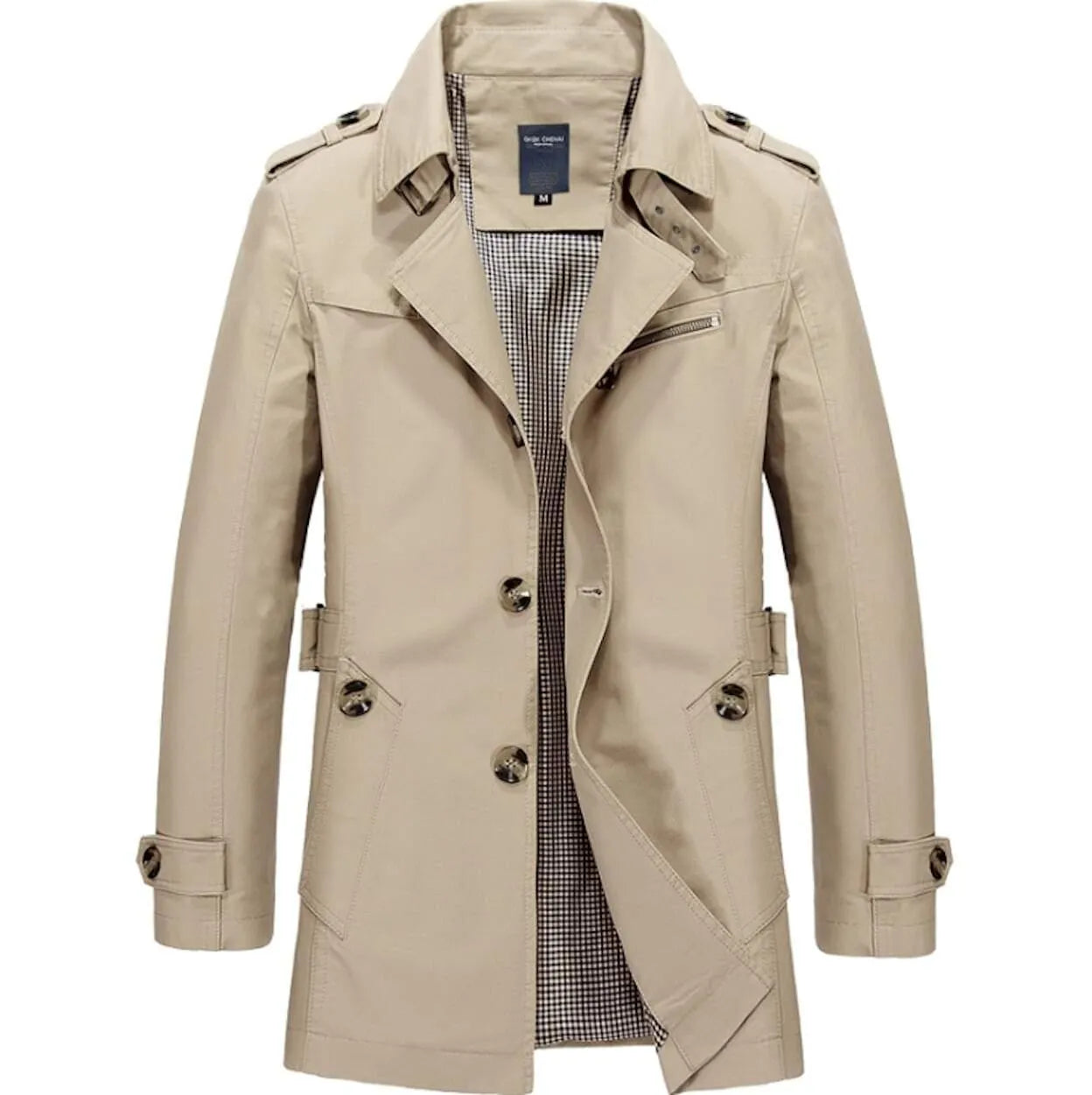 Classic Elegance Trench Coat - Pylnam