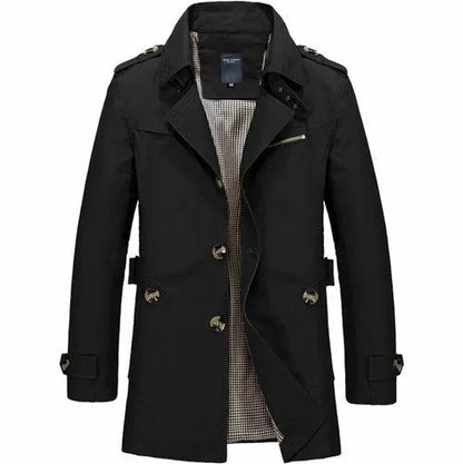 Classic Elegance Trench Coat - Pylnam