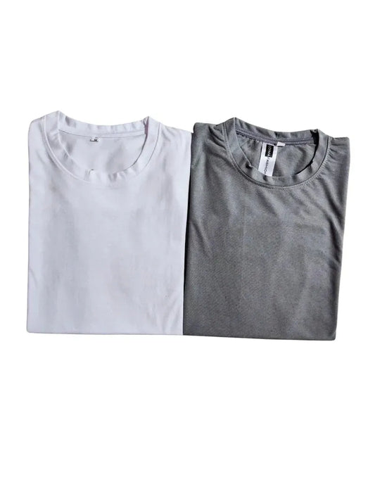 Classic Gray & White Tee Set for Every Occasion - Pylnam