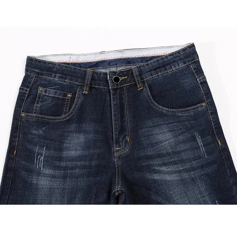 Comfort Classic Straight Leg Denim Jeans - Pylnam