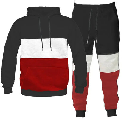 Crimson Comfort Jogger Set - Pylnam