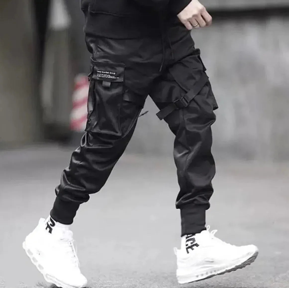 Men's Black Athletic Joggers - Performance Sport Trousers