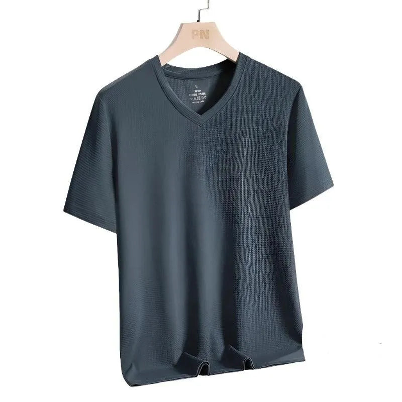 Elegance in Motion Short Sleeve Mesh Tee - Pylnam