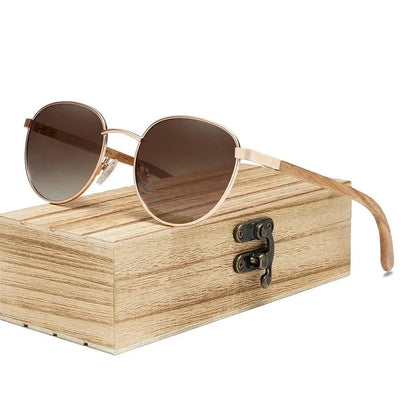 Elegant Wooden Polarized Sunglasses - Pylnam