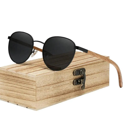 Elegant Wooden Polarized Sunglasses - Pylnam