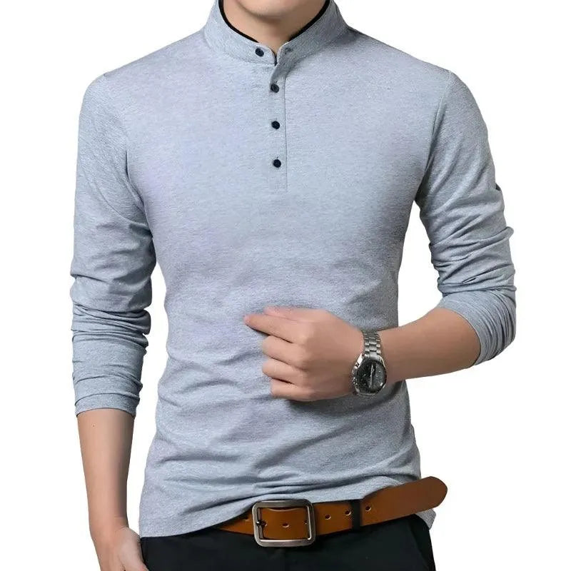 Elevated Long Sleeve Collar Shirt - Pylnam