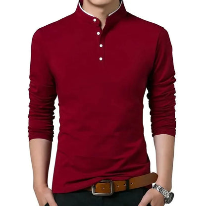 Elevated Long Sleeve Collar Shirt - Pylnam