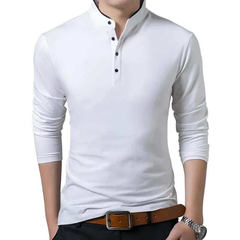 Elevated Long Sleeve Collar Shirt - Pylnam