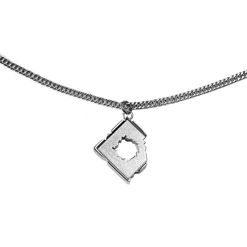 Fragmented Brick Statement Necklace - Pylnam