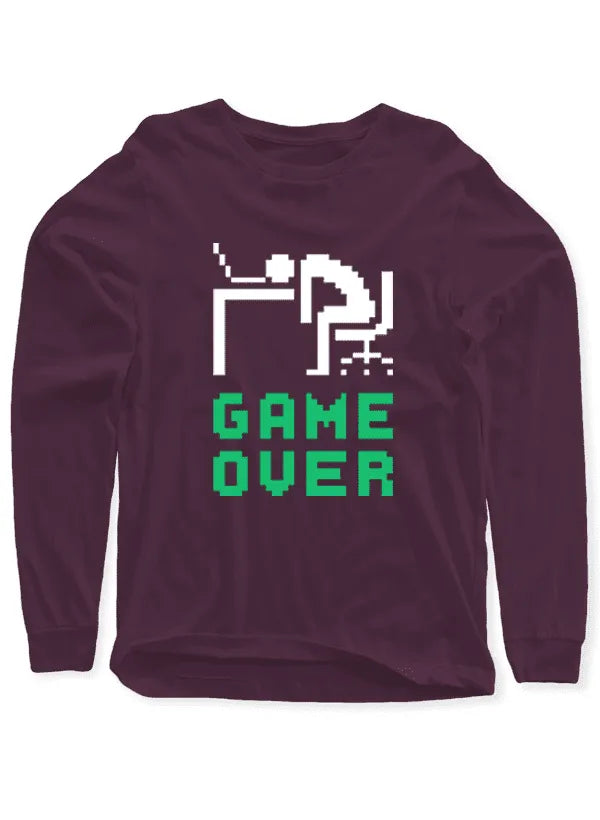 Game Over Gamer's Long Sleeve Tee - Pylnam