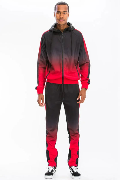 Gradient Comfort Hooded Tracksuit - Pylnam