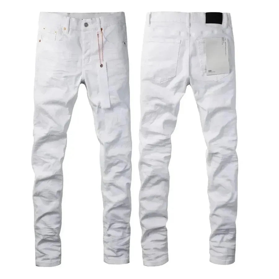 Ivory Chic Slim Fit Denim Pants - Pylnam