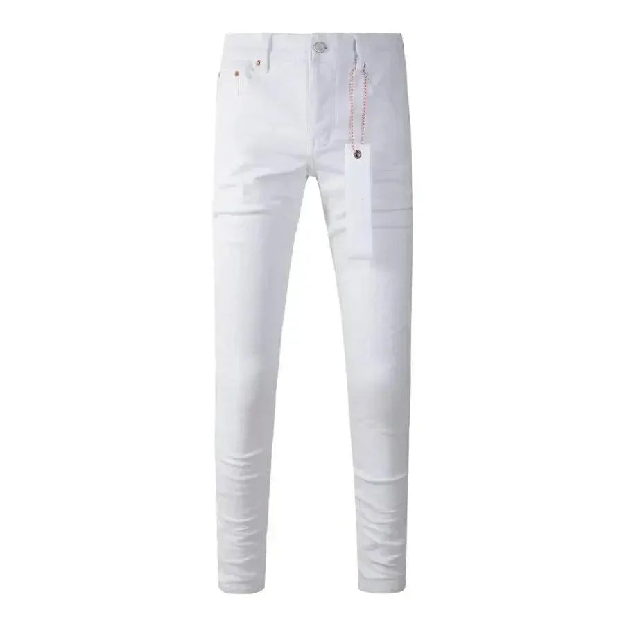 Ivory Chic Slim Fit Denim Pants - Pylnam