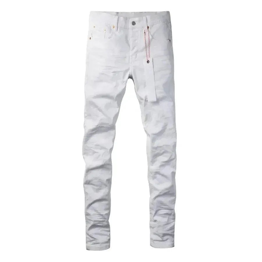 Ivory Chic Slim Fit Denim Pants - Pylnam