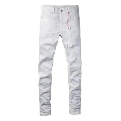 Ivory Chic Slim Fit Denim Pants - Pylnam