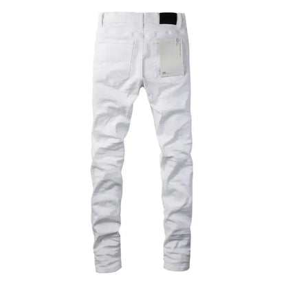 Ivory Chic Slim Fit Denim Pants - Pylnam