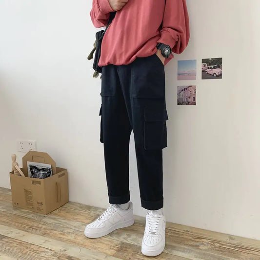 Chic Men's Stylish Slouch Trousers for Trendy Comfort