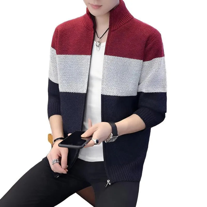 Luxe Velvet Knit Cardigan with Padded Comfort - Pylnam