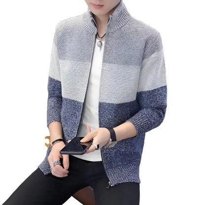 Luxe Velvet Knit Cardigan with Padded Comfort - Pylnam