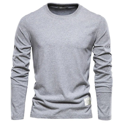 Luxurious 100% Cotton Long Sleeve Tee - Pylnam