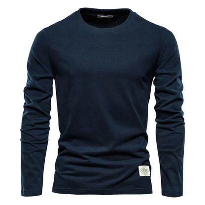 Luxurious 100% Cotton Long Sleeve Tee - Pylnam