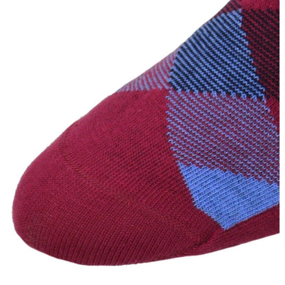 Luxurious 3 Pair Argyle Combed Cotton Crew Socks - Pylnam