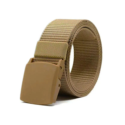 Men's Adjustable Nylon Belt with Plastic Cam Buckle - Pylnam