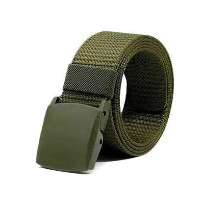 Men's Adjustable Nylon Belt with Plastic Cam Buckle - Pylnam