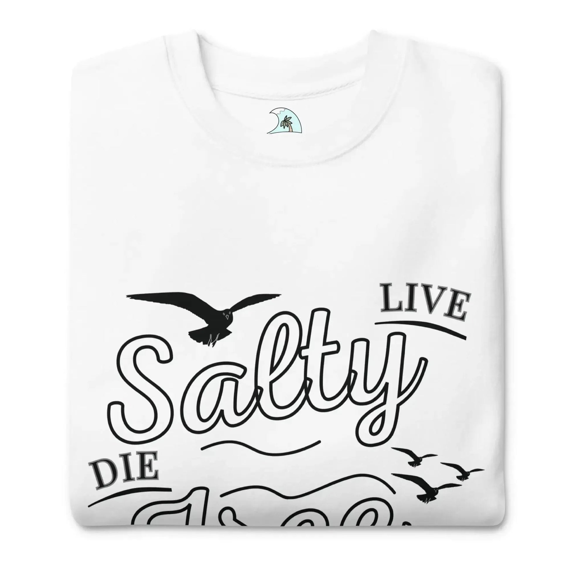 Men's Adventure Awaits "Live Salty, Die Free" Sweatshirt - Pylnam