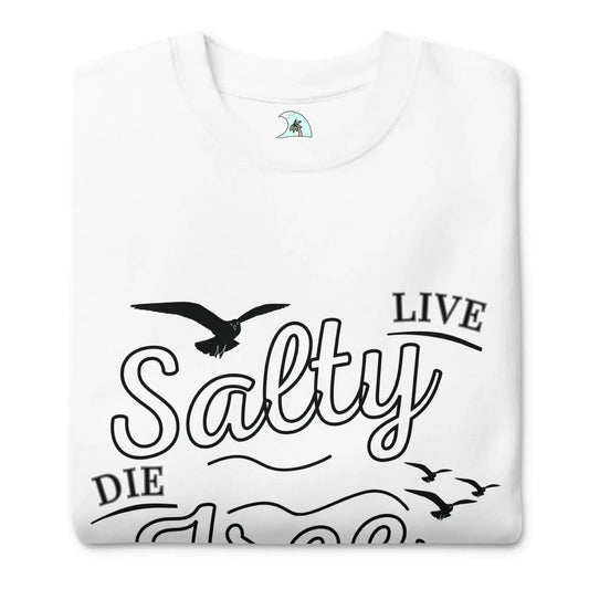 Men's Adventure Awaits "Live Salty, Die Free" Sweatshirt - Pylnam