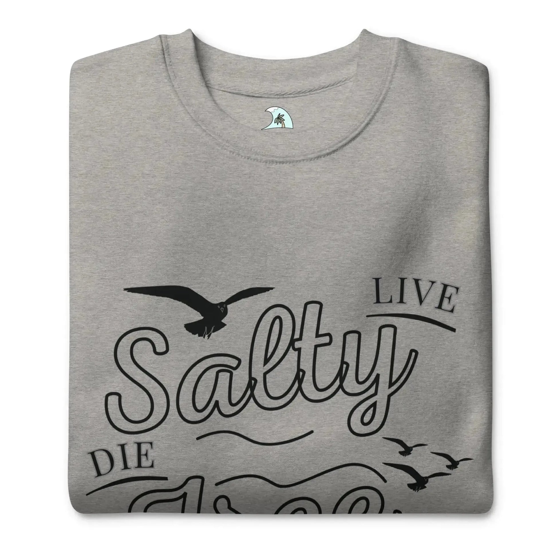 Men's Adventure Awaits "Live Salty, Die Free" Sweatshirt - Pylnam