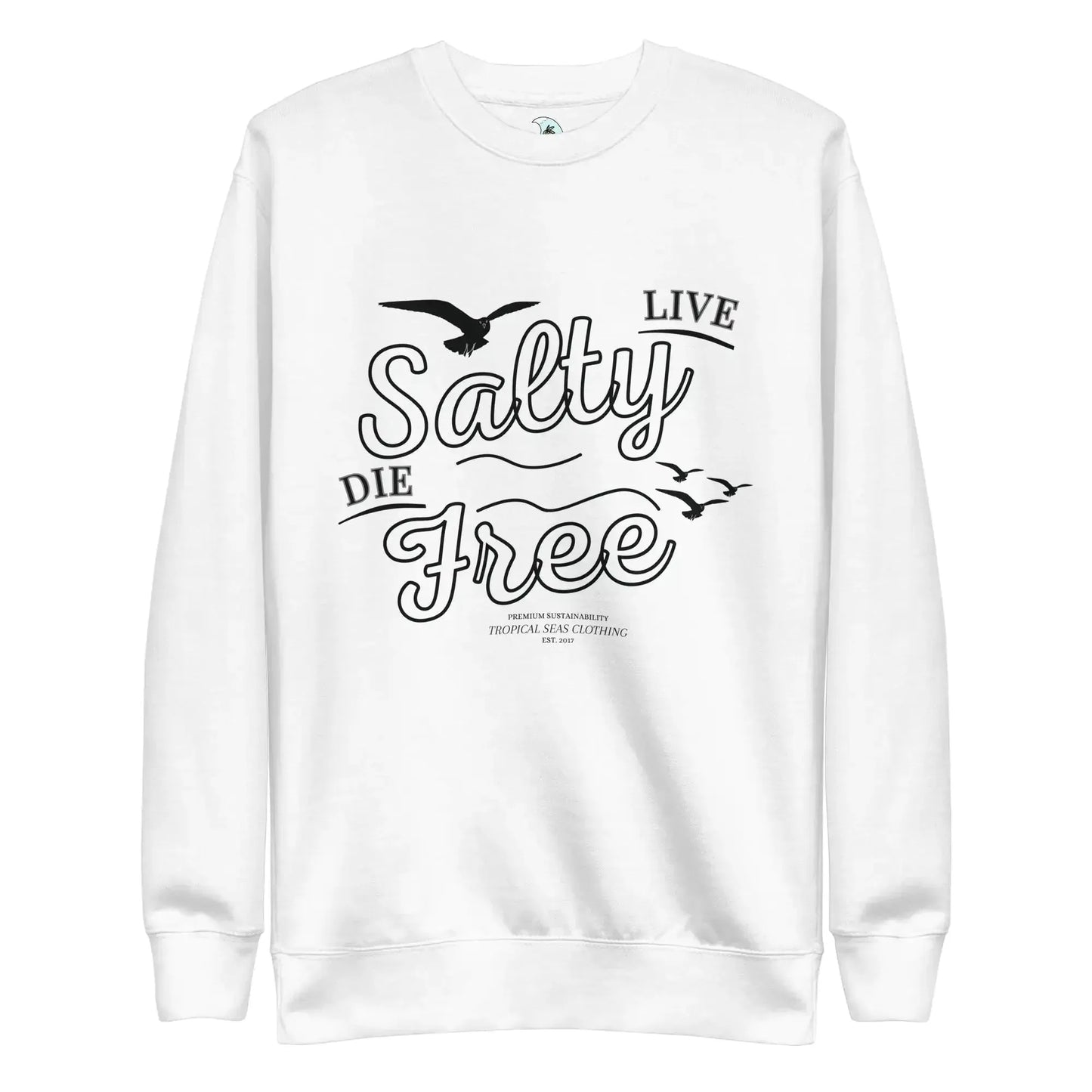 Men's Adventure Awaits "Live Salty, Die Free" Sweatshirt - Pylnam