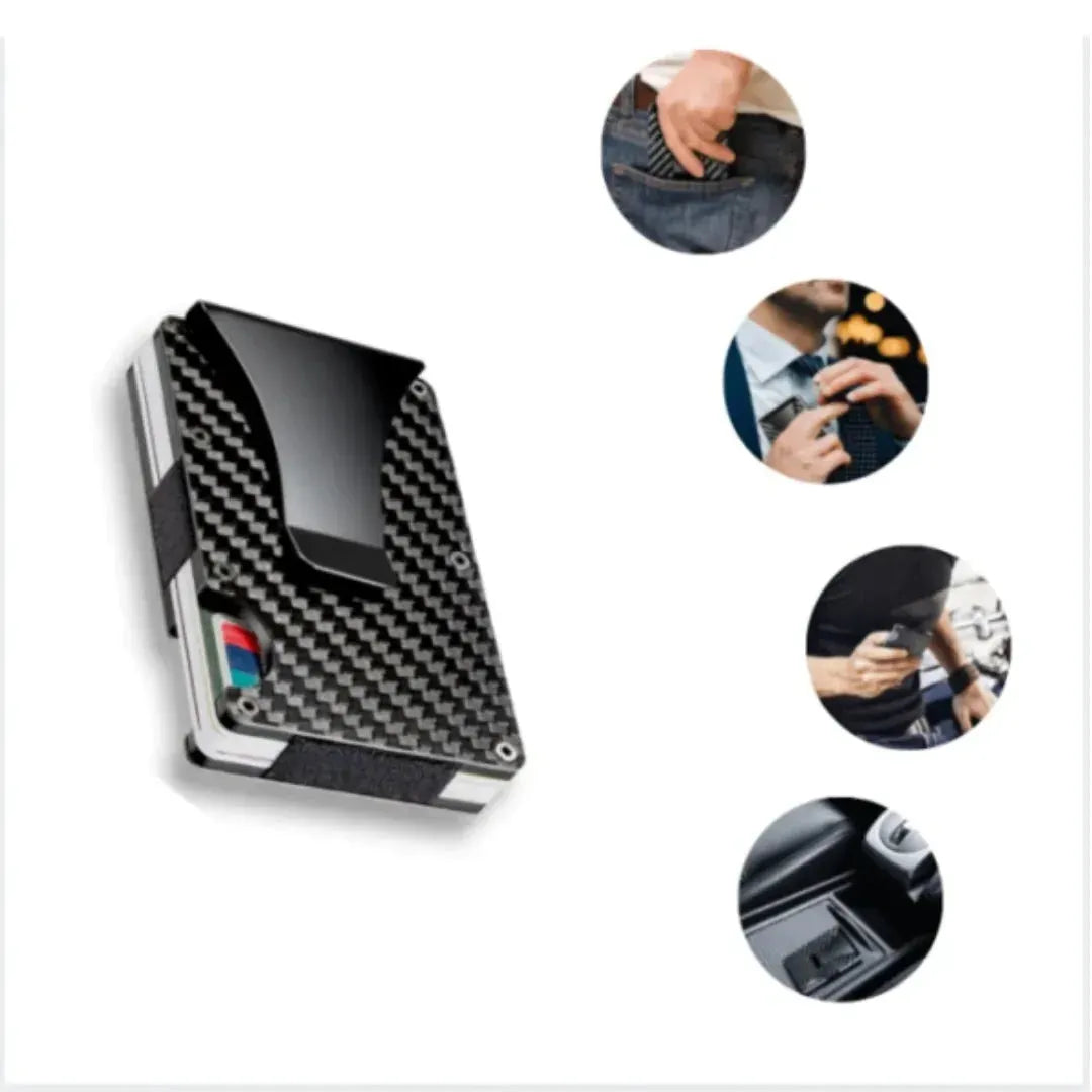 Men's Carbon Fiber RFID Secure Wallet - Pylnam