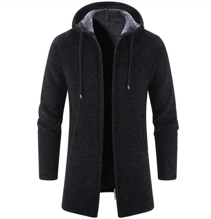 Men's Versatile Fleece-Lined Hoodie Cardigan - Pylnam