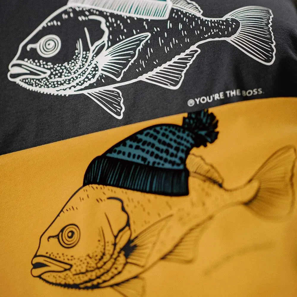 Nautical Retro Fish Graphic Tee - Pylnam