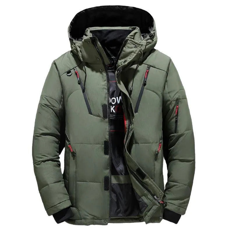 Premium Duck Down Insulated Hooded Coat - Pylnam