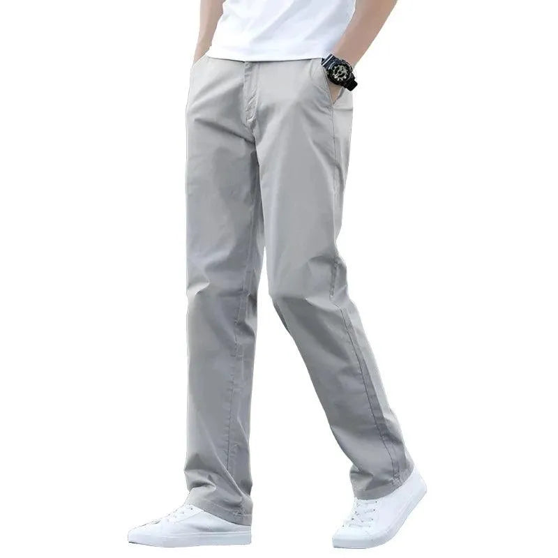 Premium Stretch Cotton Trousers for Business and Casual Wear - Pylnam